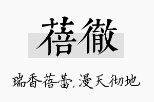 蓓彻名字的寓意及含义