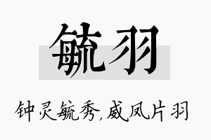 毓羽名字的寓意及含义