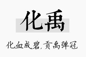 化禹名字的寓意及含义