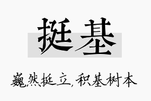 挺基名字的寓意及含义