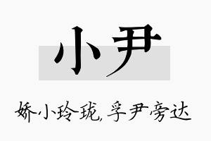 小尹名字的寓意及含义