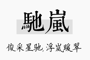 驰岚名字的寓意及含义