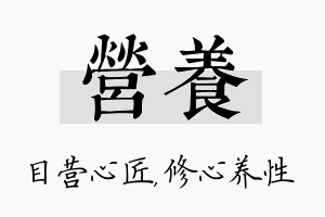 营养名字的寓意及含义