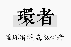 环者名字的寓意及含义