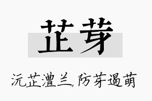 芷芽名字的寓意及含义