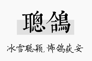 聪鸽名字的寓意及含义