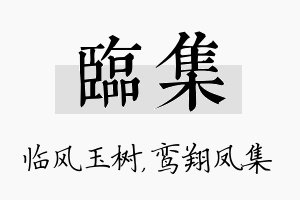 临集名字的寓意及含义