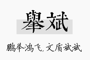 举斌名字的寓意及含义