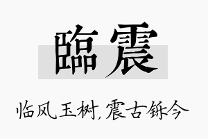 临震名字的寓意及含义