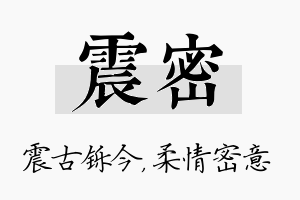 震密名字的寓意及含义