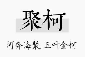 聚柯名字的寓意及含义