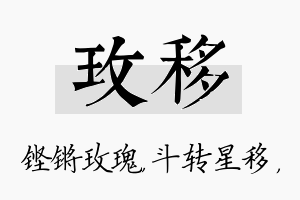 玫移名字的寓意及含义