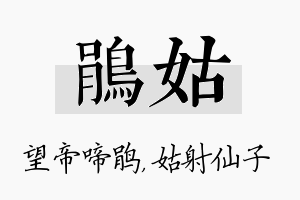 鹃姑名字的寓意及含义