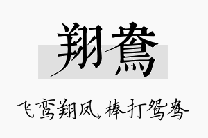 翔鸯名字的寓意及含义