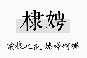 棣娉名字的寓意及含义