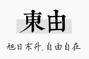 东由名字的寓意及含义