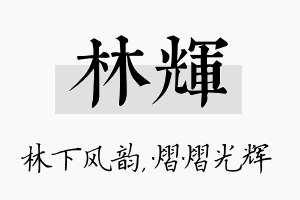 林辉名字的寓意及含义