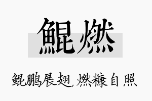 鲲燃名字的寓意及含义