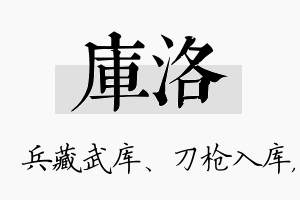 库洛名字的寓意及含义