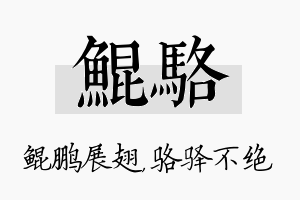 鲲骆名字的寓意及含义