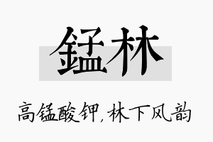 锰林名字的寓意及含义