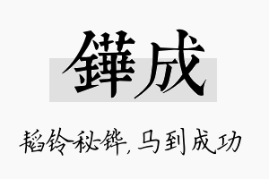 铧成名字的寓意及含义