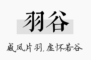 羽谷名字的寓意及含义