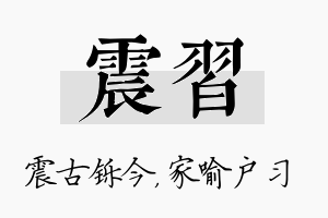 震习名字的寓意及含义