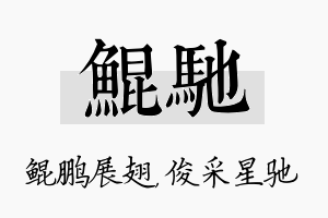 鲲驰名字的寓意及含义