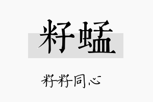 籽蜢名字的寓意及含义