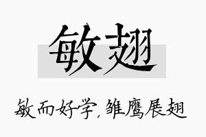 敏翅名字的寓意及含义