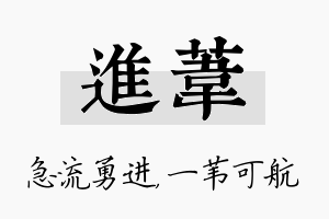 进苇名字的寓意及含义