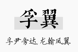 孚翼名字的寓意及含义