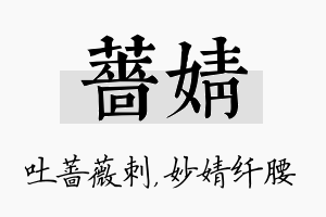 蔷婧名字的寓意及含义