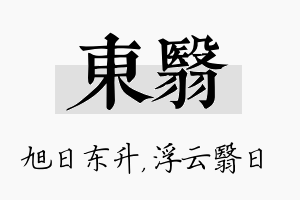 东翳名字的寓意及含义