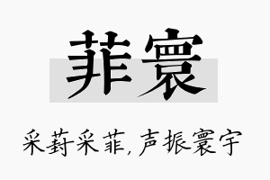 菲寰名字的寓意及含义