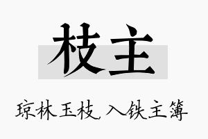 枝主名字的寓意及含义