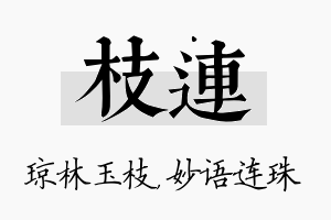 枝连名字的寓意及含义