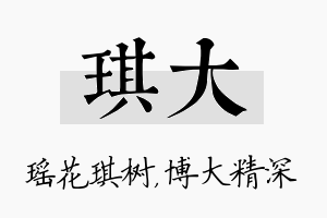 琪大名字的寓意及含义