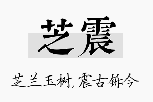 芝震名字的寓意及含义