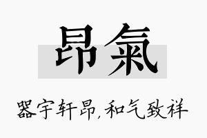 昂气名字的寓意及含义