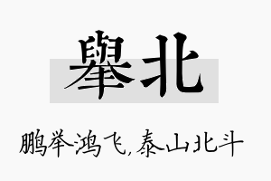 举北名字的寓意及含义