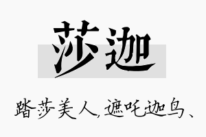 莎迦名字的寓意及含义