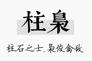 柱枭名字的寓意及含义