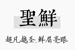 圣鲜名字的寓意及含义