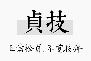 贞技名字的寓意及含义