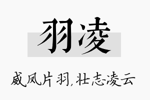 羽凌名字的寓意及含义