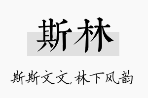 斯林名字的寓意及含义