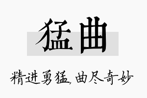 猛曲名字的寓意及含义