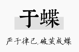 于蝶名字的寓意及含义